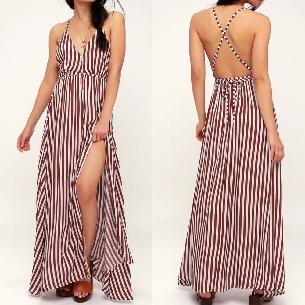 Faithful the brand Santa Rosa striped dress size Xs